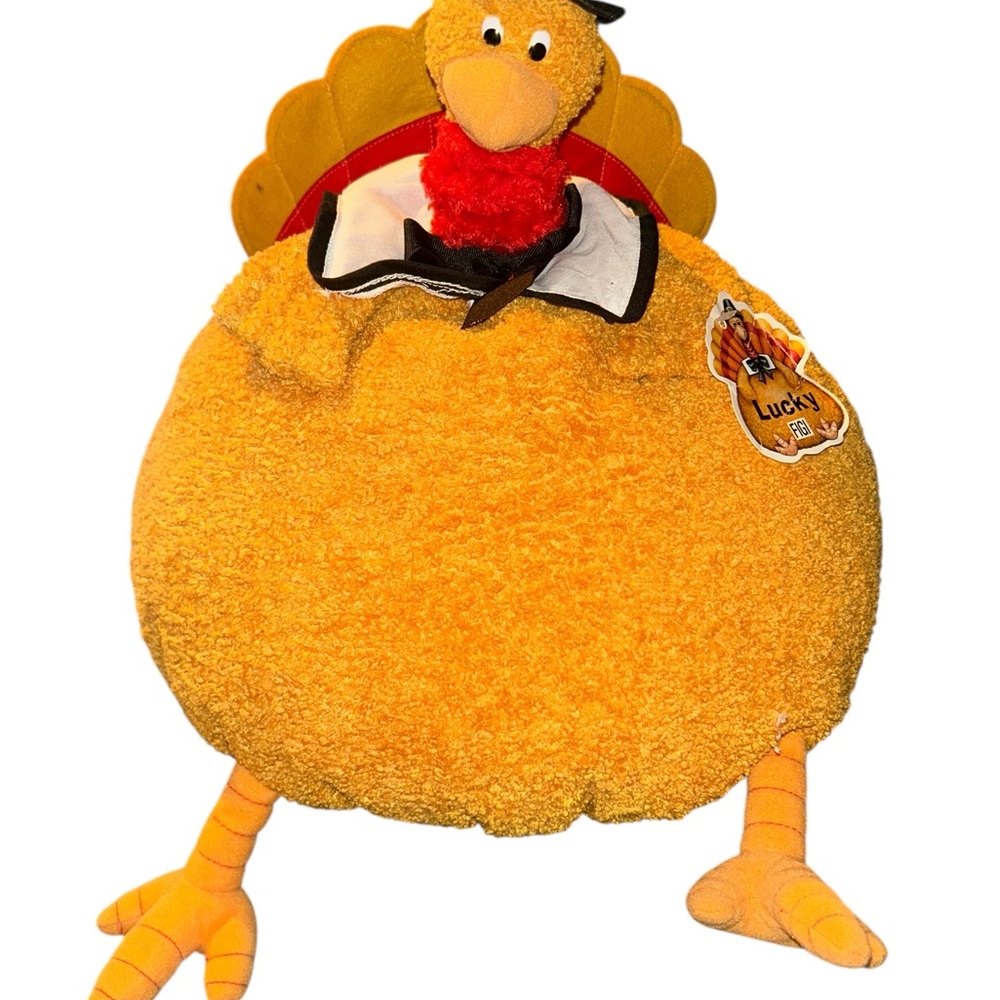Rare FIGI Turkey Stuffed Animal Plush Thanksgiving Decor 15" Big VTG With TAG